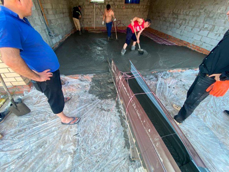 Заливка бетона под гараж в Тюмени